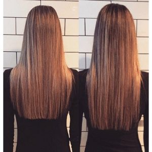 Before and After Bondi Boost Hair Care