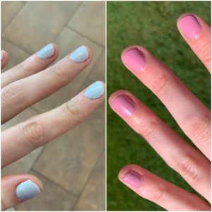 different color nails