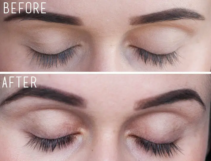 No7 Lash Serum before and after