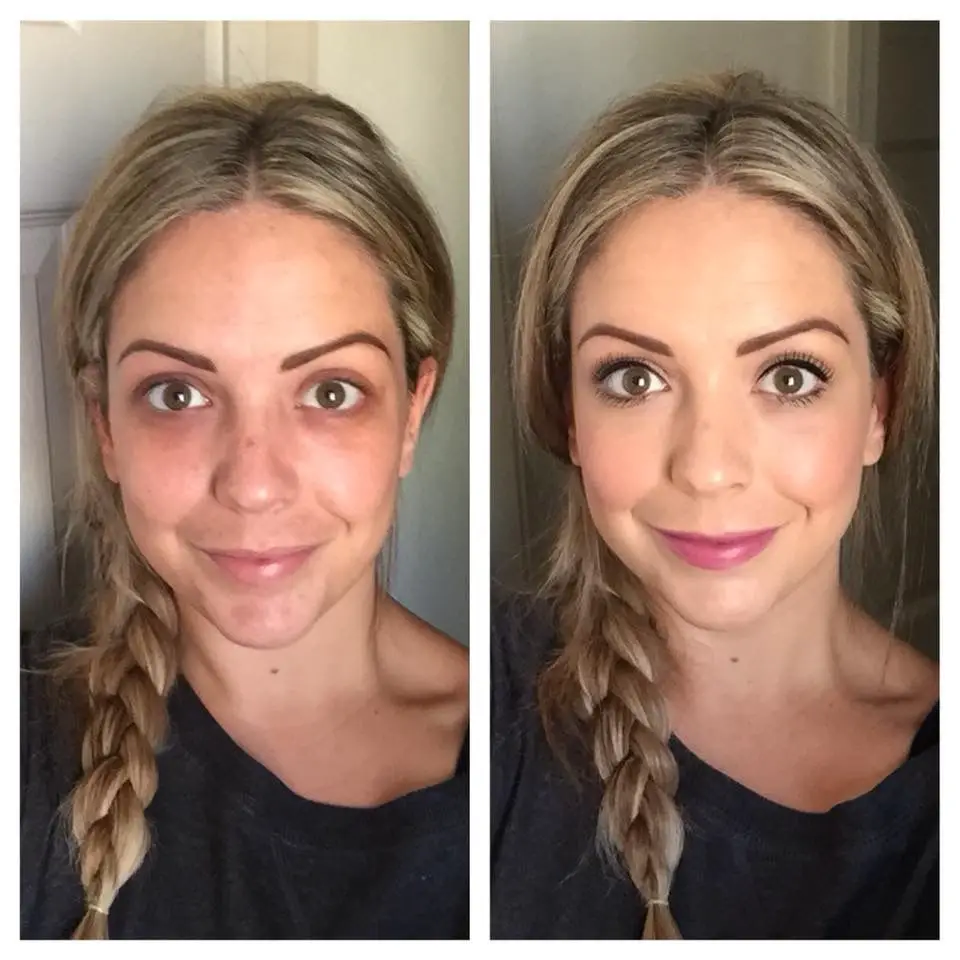 Seint makeup before and after