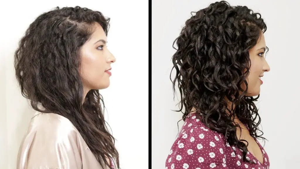 Nurture Deep Moisture hair mask before and after