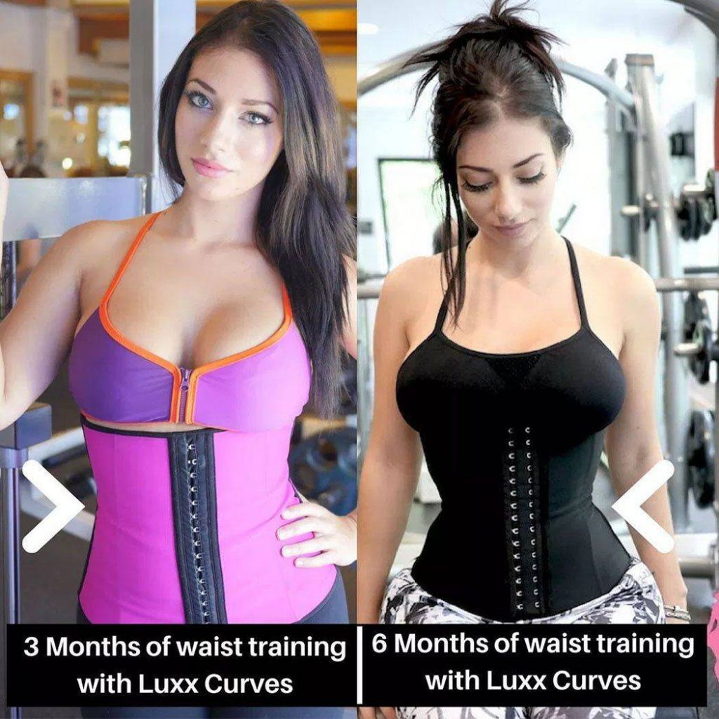 Luxx Curves Waist Trainer before and after