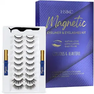 HSBCC Magnetic Eyeliner And Lashes Kit