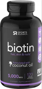 Sports Research Biotin With Organic Coconut Oil