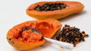 Papaya and milk DIY facial wash